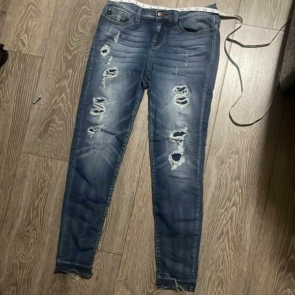 -FINAL PRICE-Judy blue Skinny Jeans size 9 - Picture 2 of 5